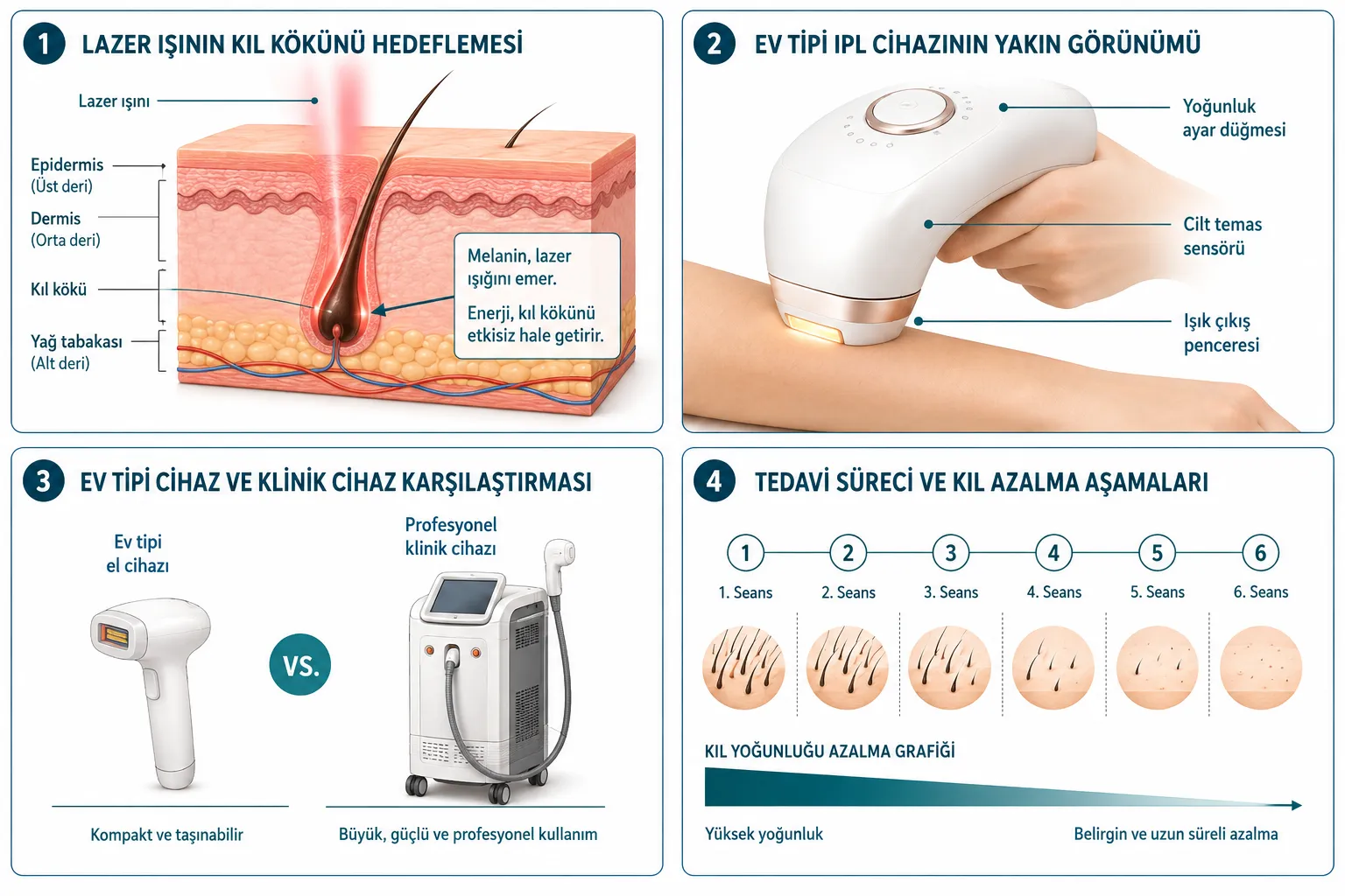 Lazer epilasyon cihazı nasıl çalışır?