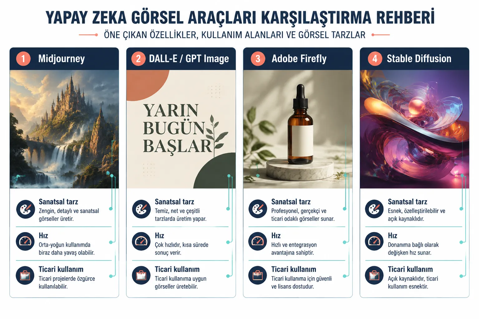 Midjourney, DALL-E ve Stable Diffusion Hangisi Daha İyi?