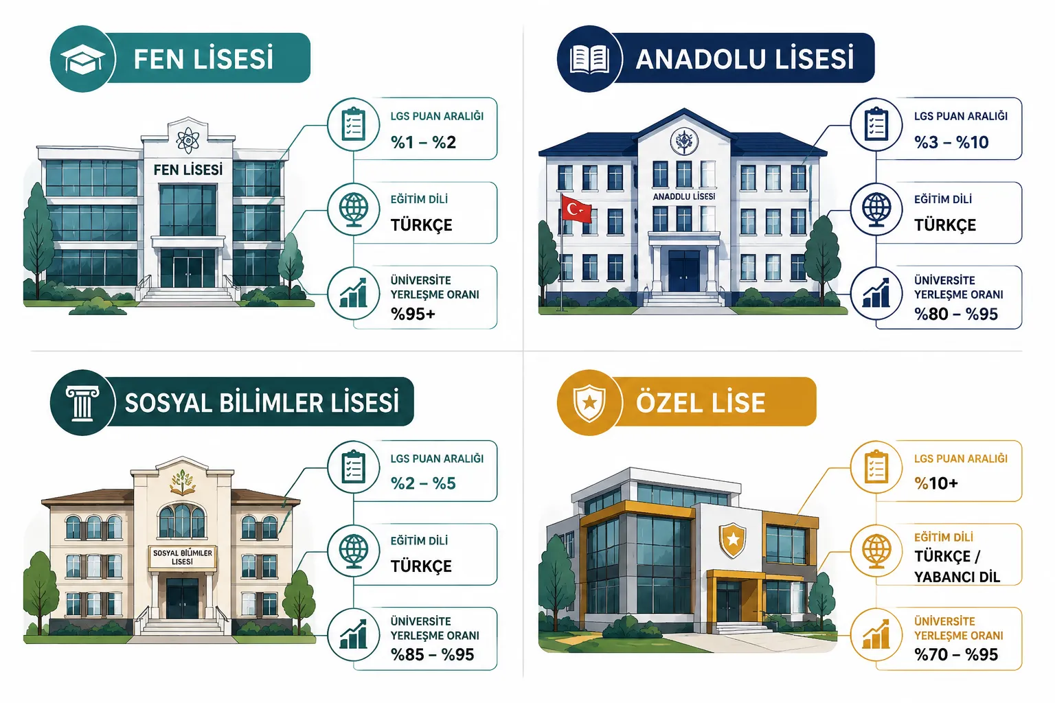 Türkiye'de en iyi liseler hangileri? (2025-2026 verileri)